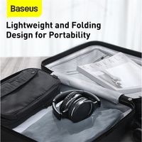 Baseus D02 Pro bezprzewodowe słuchawki Bluetooth słuchawki Stereo HIFI składany sportowy zestaw słuchawkowy z kablem Audio dla tabletu iphone 2